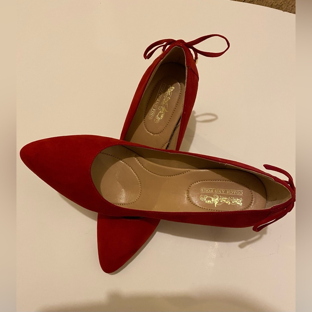 Coach and Four Red Heels